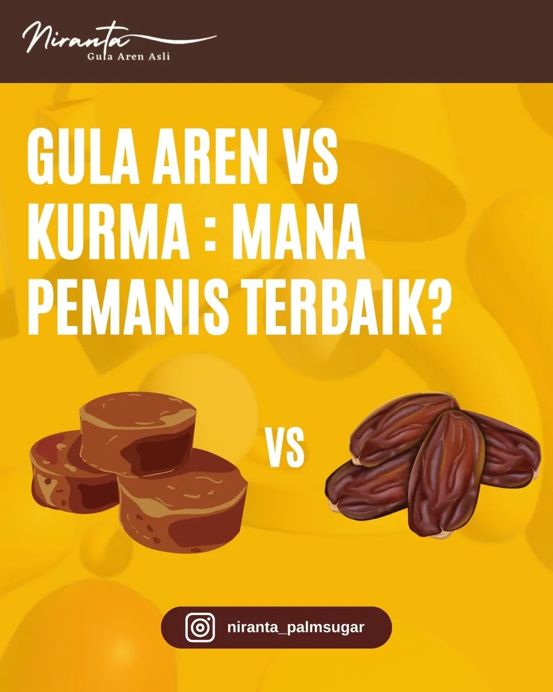 Perbedaan antara gula aren dan kurma